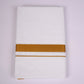 GLD-96 WHITE DOUBLE DHOTI   3.80 MTR