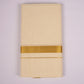 GLD-03C CREAM DOUBLE DHOTI  4.00 MTR