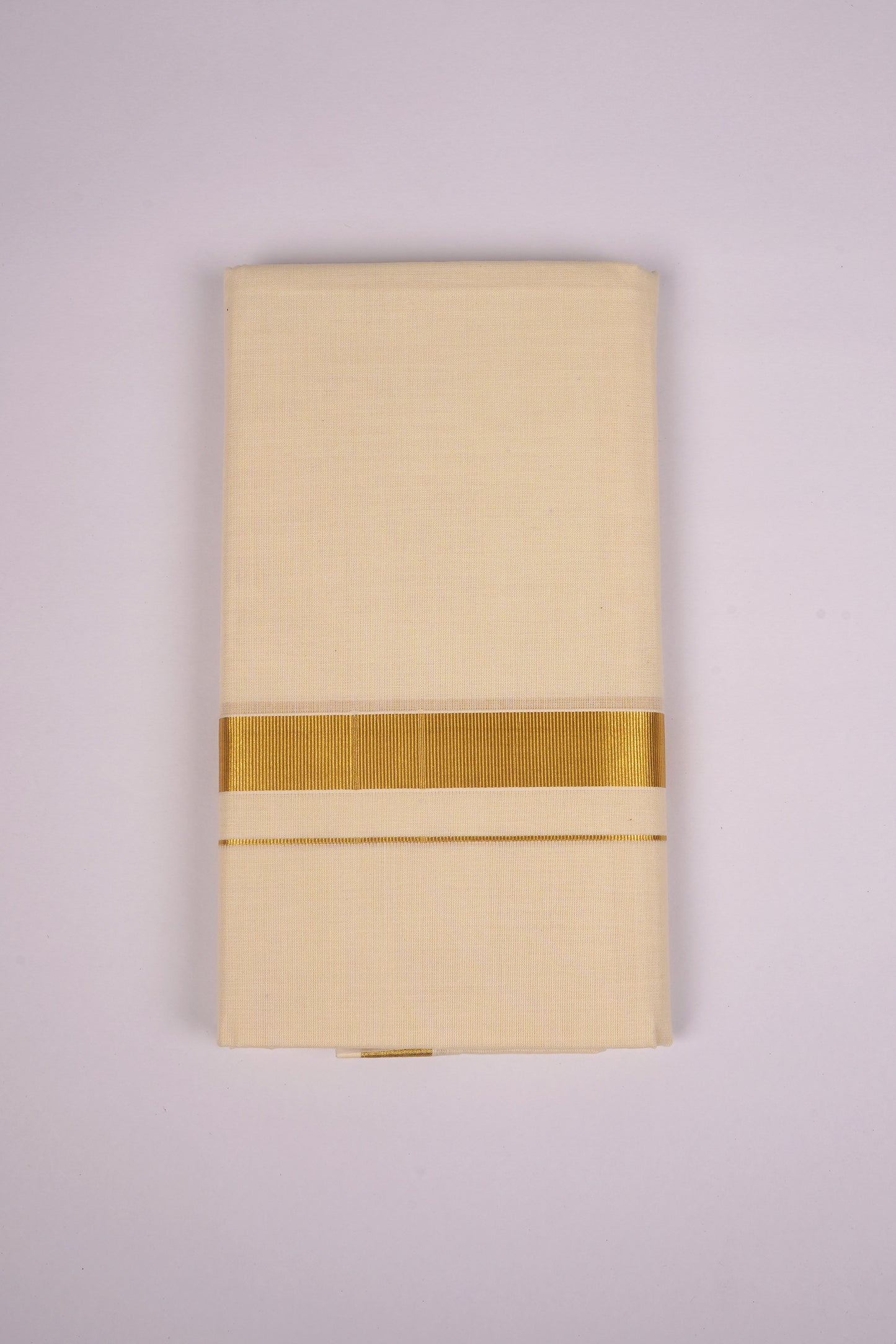 GLD-03C CREAM DOUBLE DHOTI  4.00 MTR