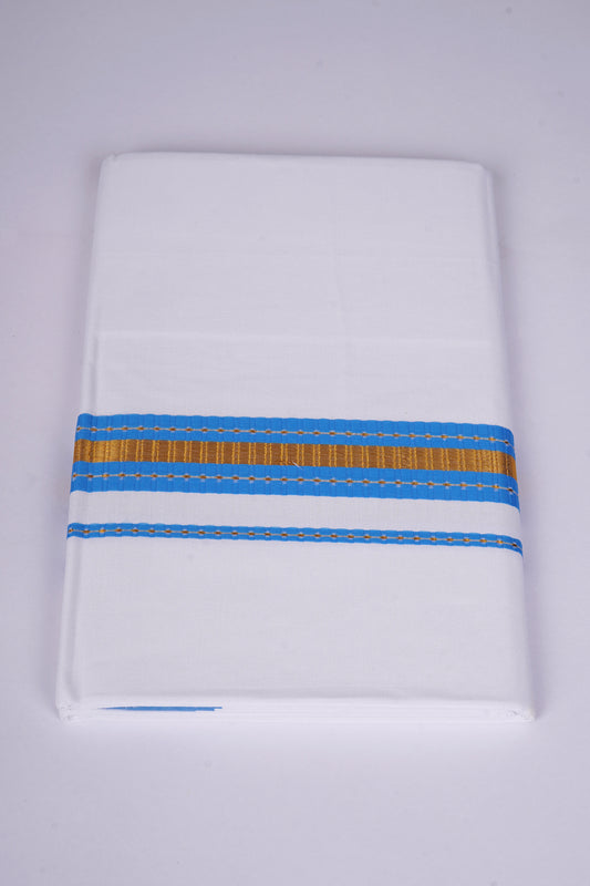 FS-108 W/S DHOTI  2.00 MTR - Blue