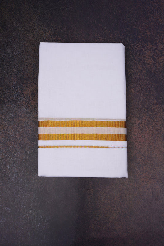 GLD-188 W/D DHOTI 4.00 MTR- Gold