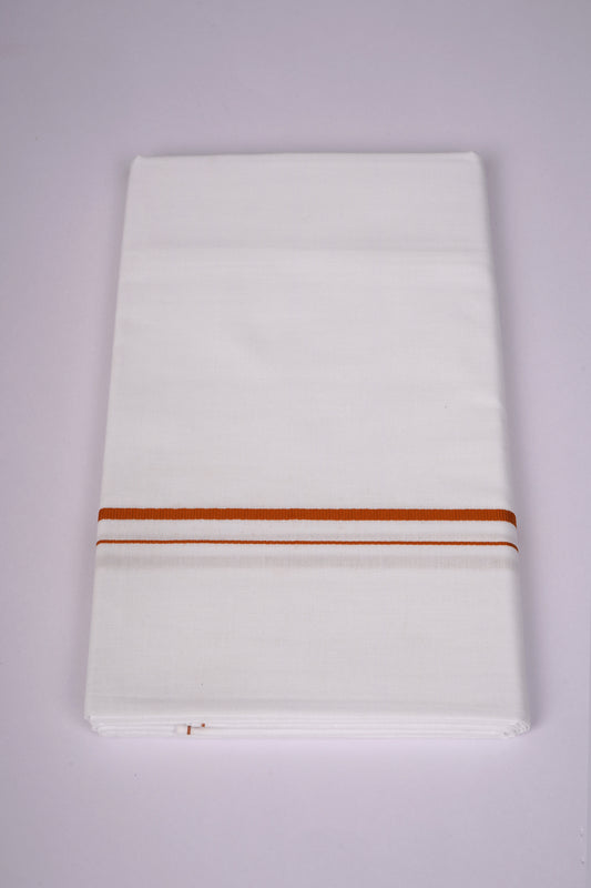 SS-21 STITCH W/S DHOTI  2.00 MTR - Dark Orange