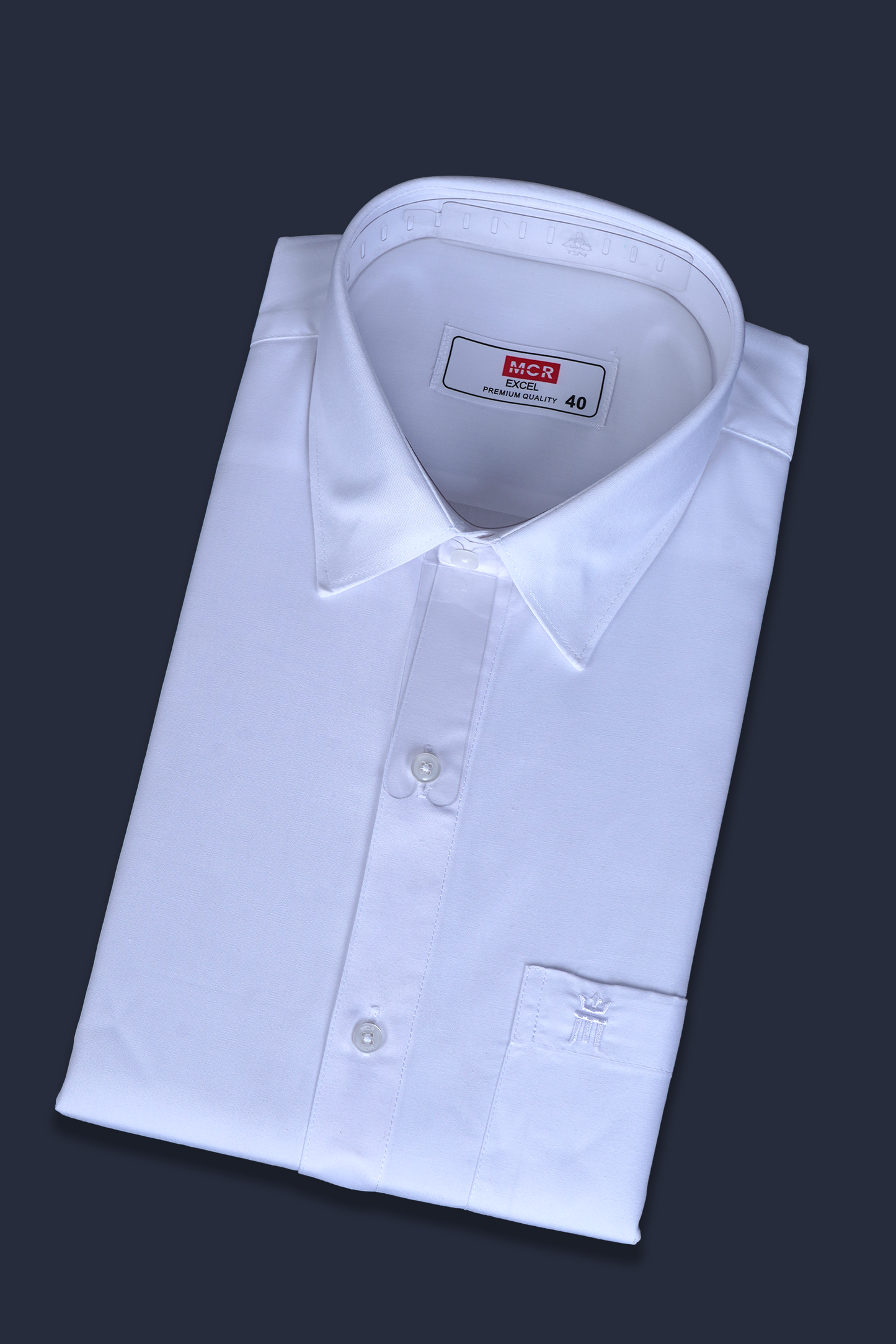 MCR EXCELFull Sleeve Formal White Shirt For Men