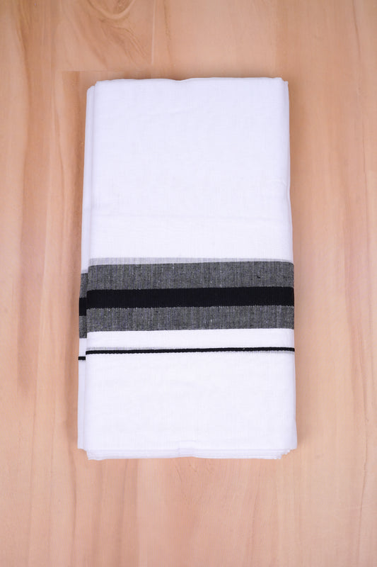 FCD-392 W/D DHOTI 3.80 MTR- Black