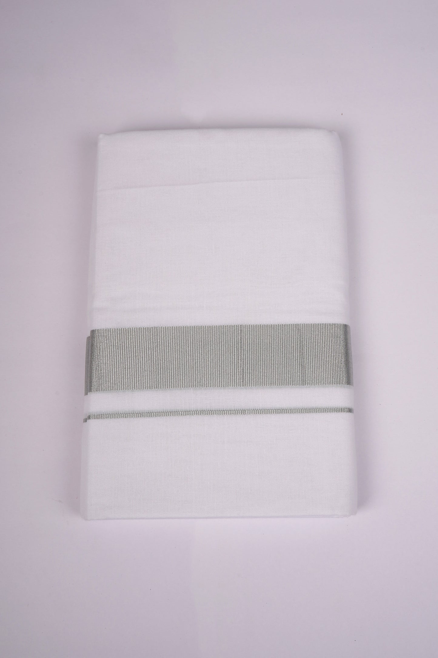 SLD-48 WHITE DOUBLE DHOTI   3.80 MTR