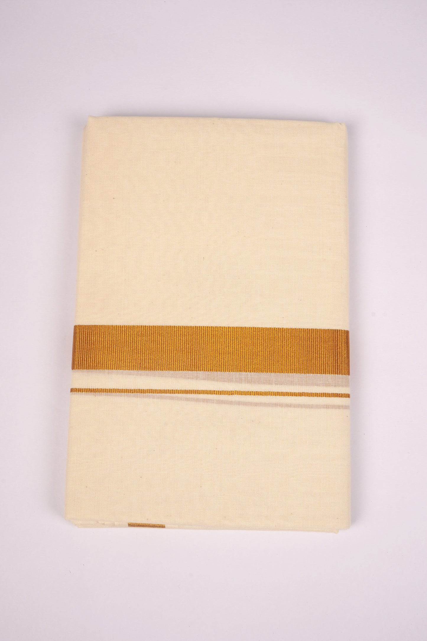 GLD-02C CREAM DOUBLE DHOTI  3.80 MTR