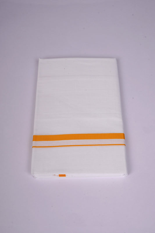 HS-17 STITCH W/S DHOTI  2.00 MTR - Yellow