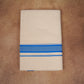 FD-174C CREAM DOUBLE DHOTHIE 3.80 MTR - Ajantha Blue
