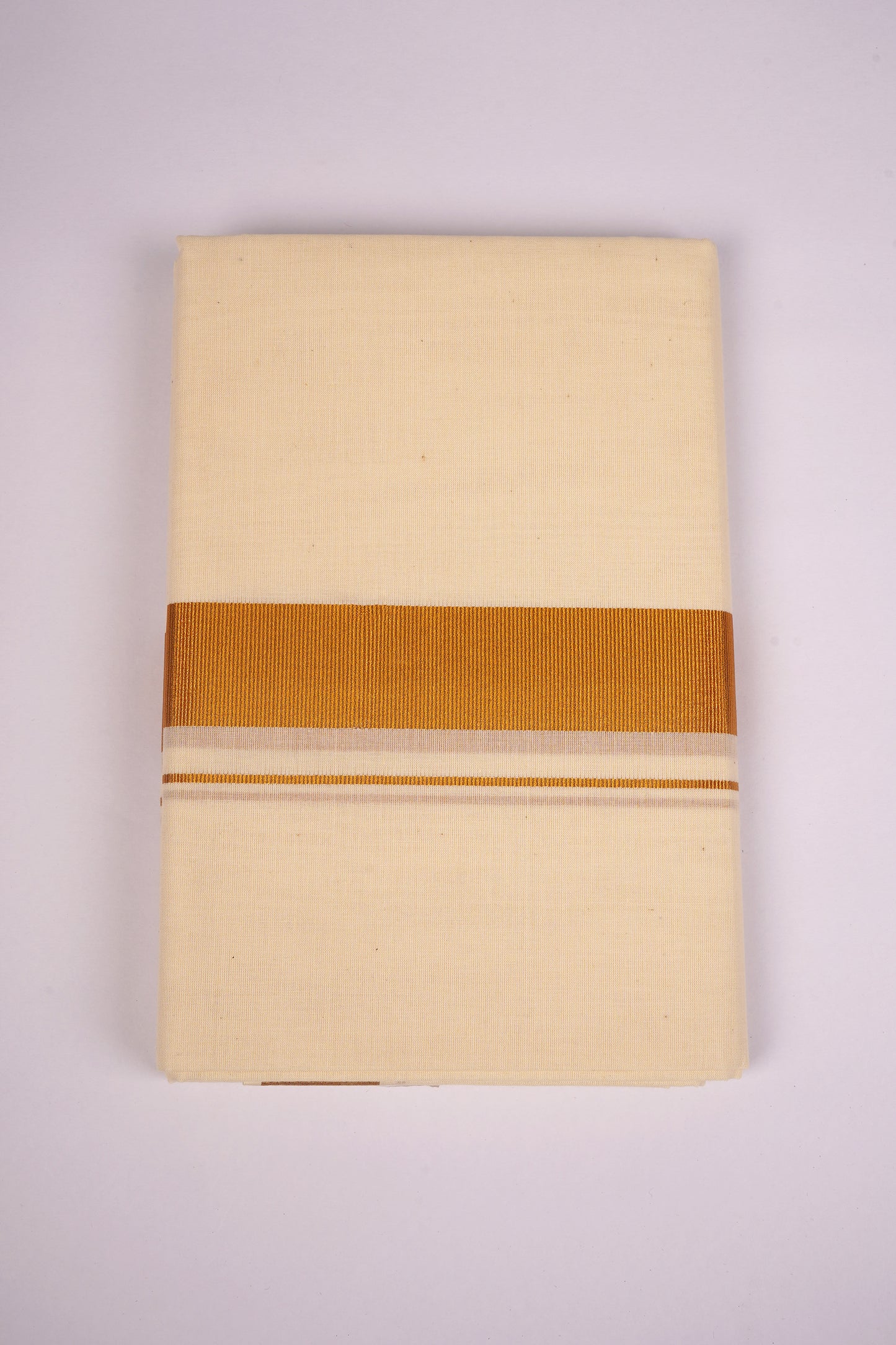 GLD-07C CREAM DOUBLE DHOTI  3.80 MTR