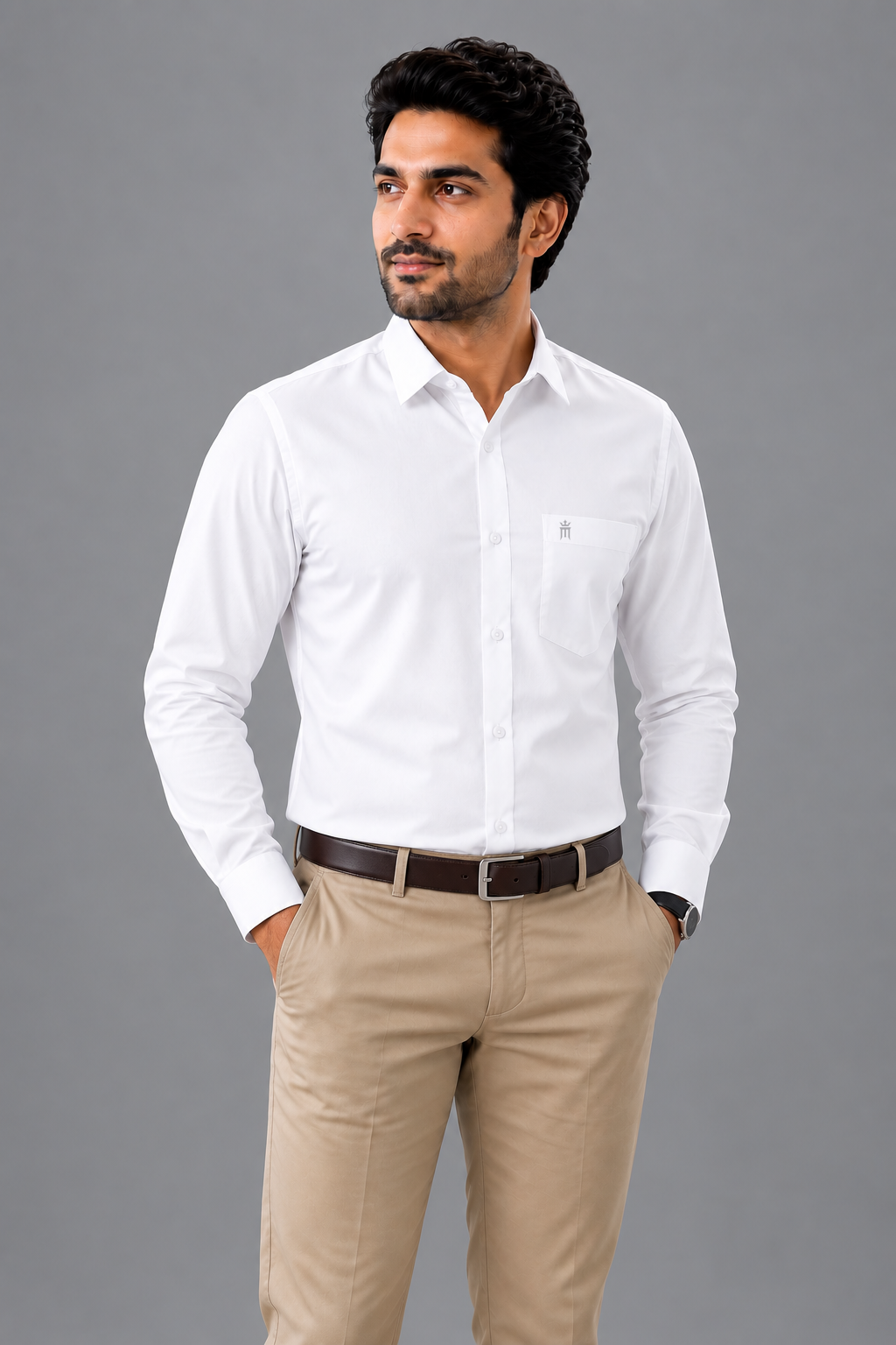 Berty Formal White Shirt