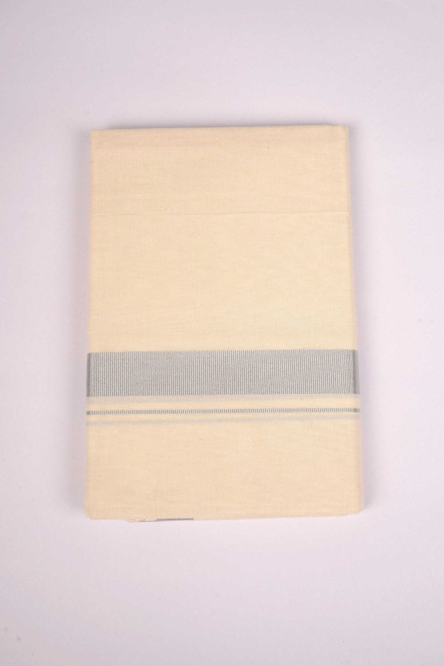 SLD-46C CREAM DOUBLE DHOTI  3.80 MTR