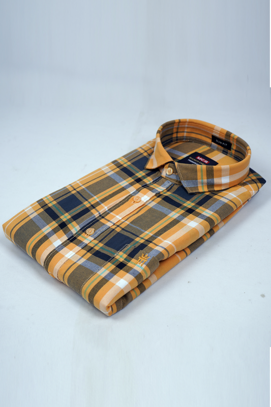 MCR BIANCO CHECKS 91006 Full Sleeve Formal Color Shirt For Men