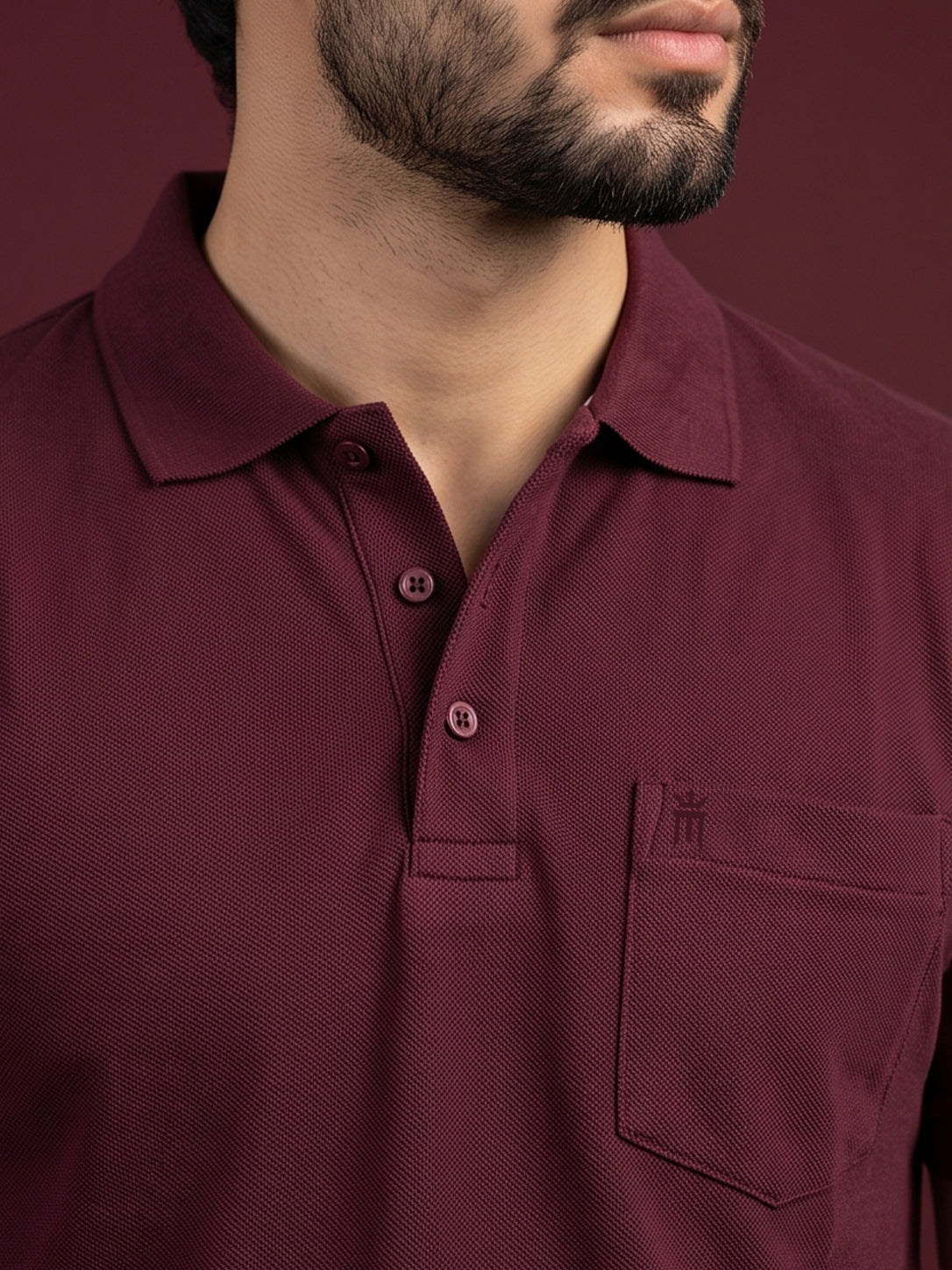 Python Plain Maroon Color T-Shirt - 70005