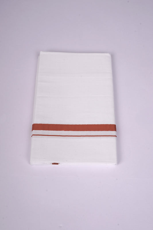 HS-17 STITCH W/S DHOTI  2.00 MTR - Orange