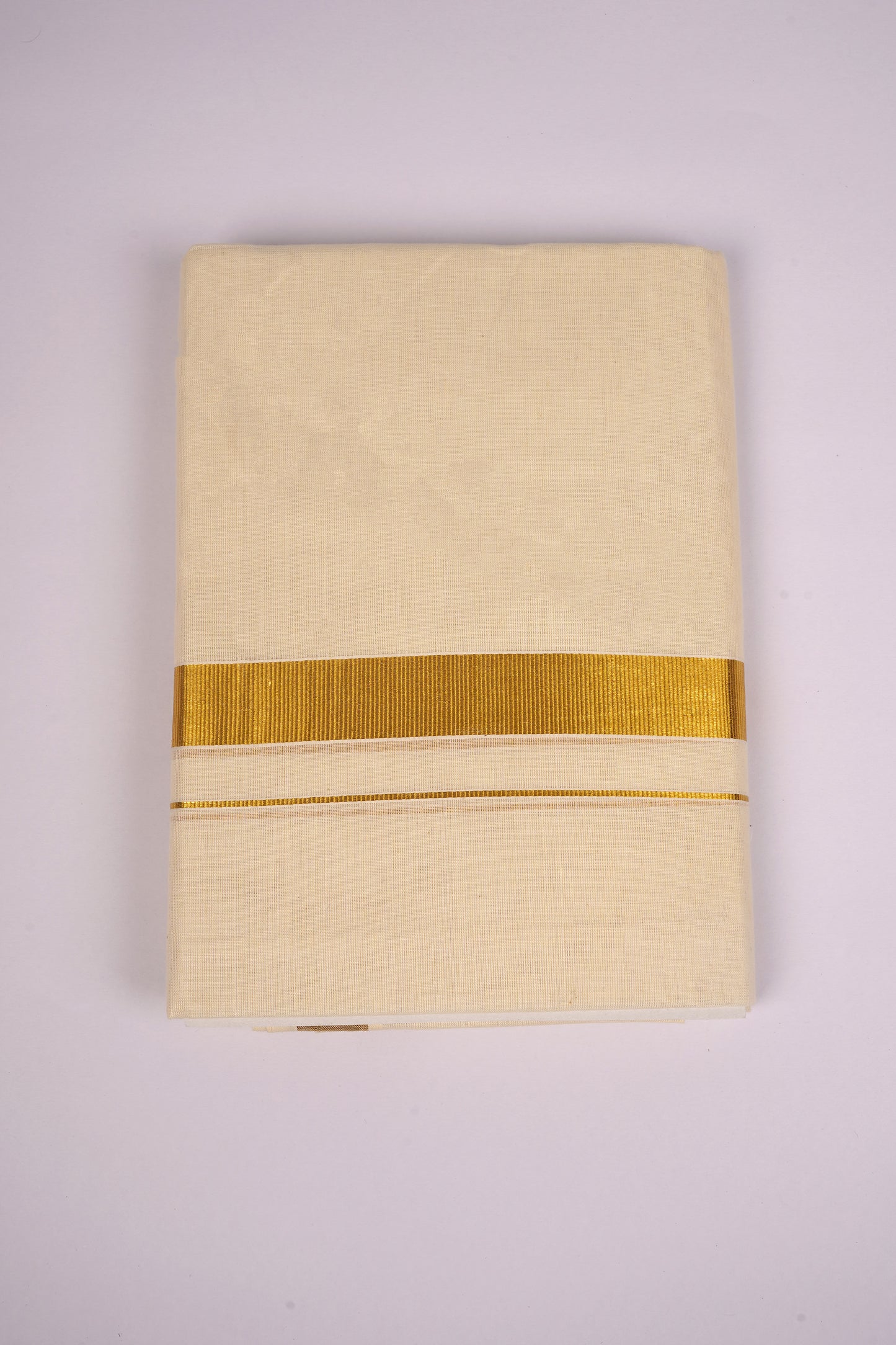 GLD-11C CREAM DOUBLE DHOTI  4.00 MTR