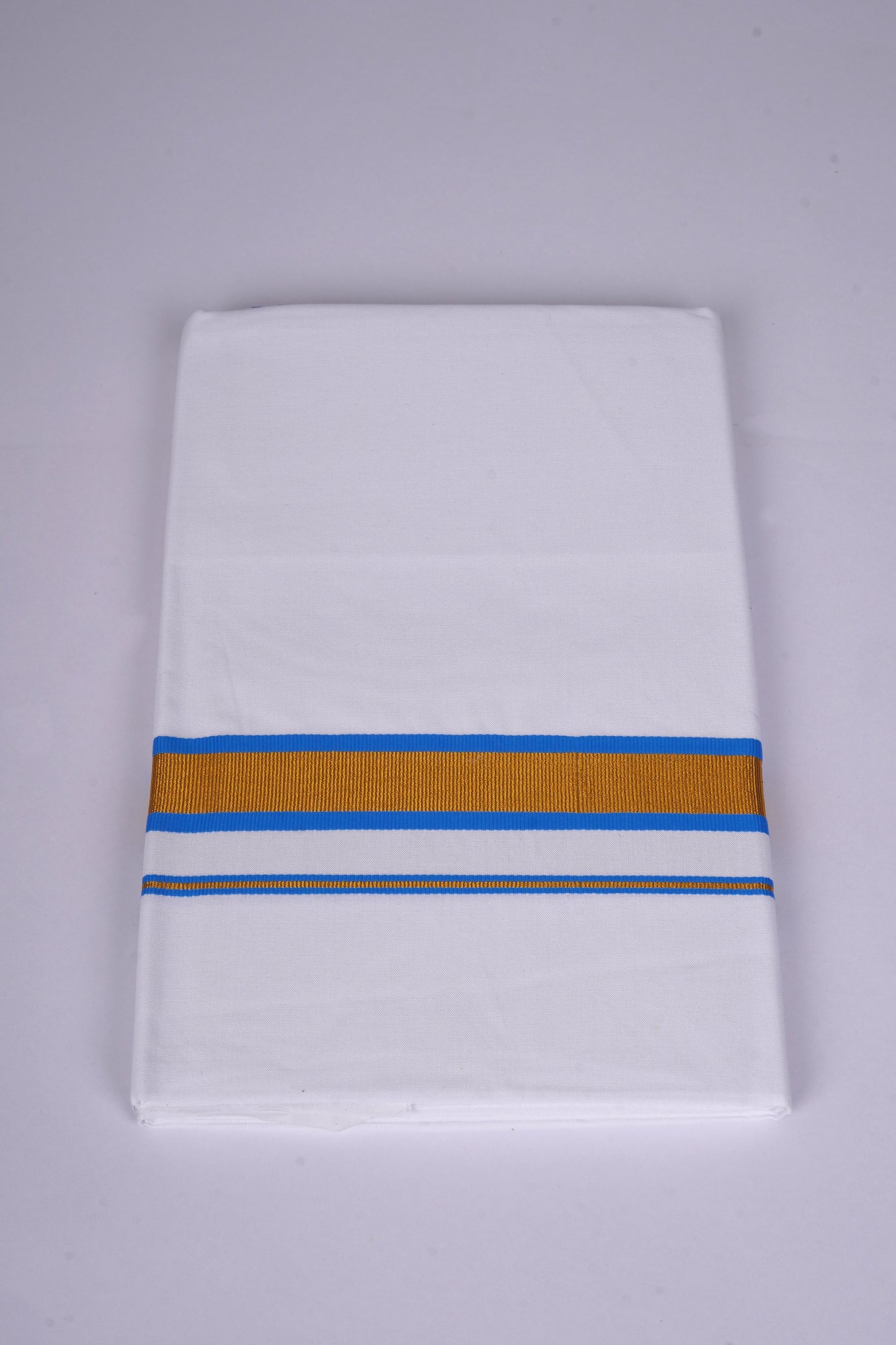 FS-103 W/S DHOTI 2.00 MTR - GOLD BLUE