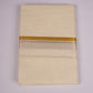GLD-150C CREAM DOUBLE DHOTI  4.00 MTR
