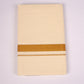 GLD-89C CREAM DOUBLE DHOTI  3.80 MTR