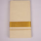 GLD-05C CREAM DOUBLE DHOTI  4.00 MTR