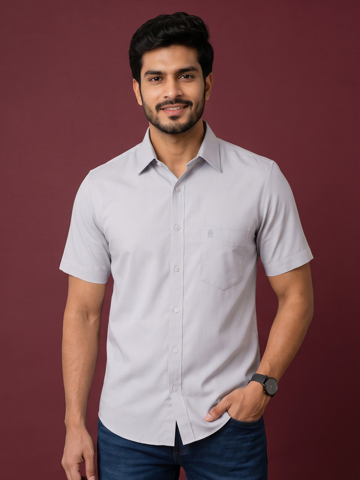 Bamboo Breeze Formal Color Shirt For Men - 94003