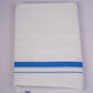 HD-32 WHITE DOUBLE DHOTI  3.70 MTR - Blue