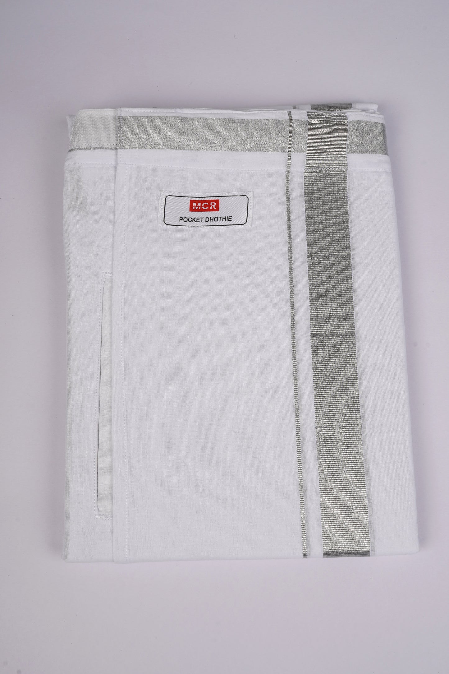 PKT SLD-01 VELCRO WHITE DOUBLE DHOTI