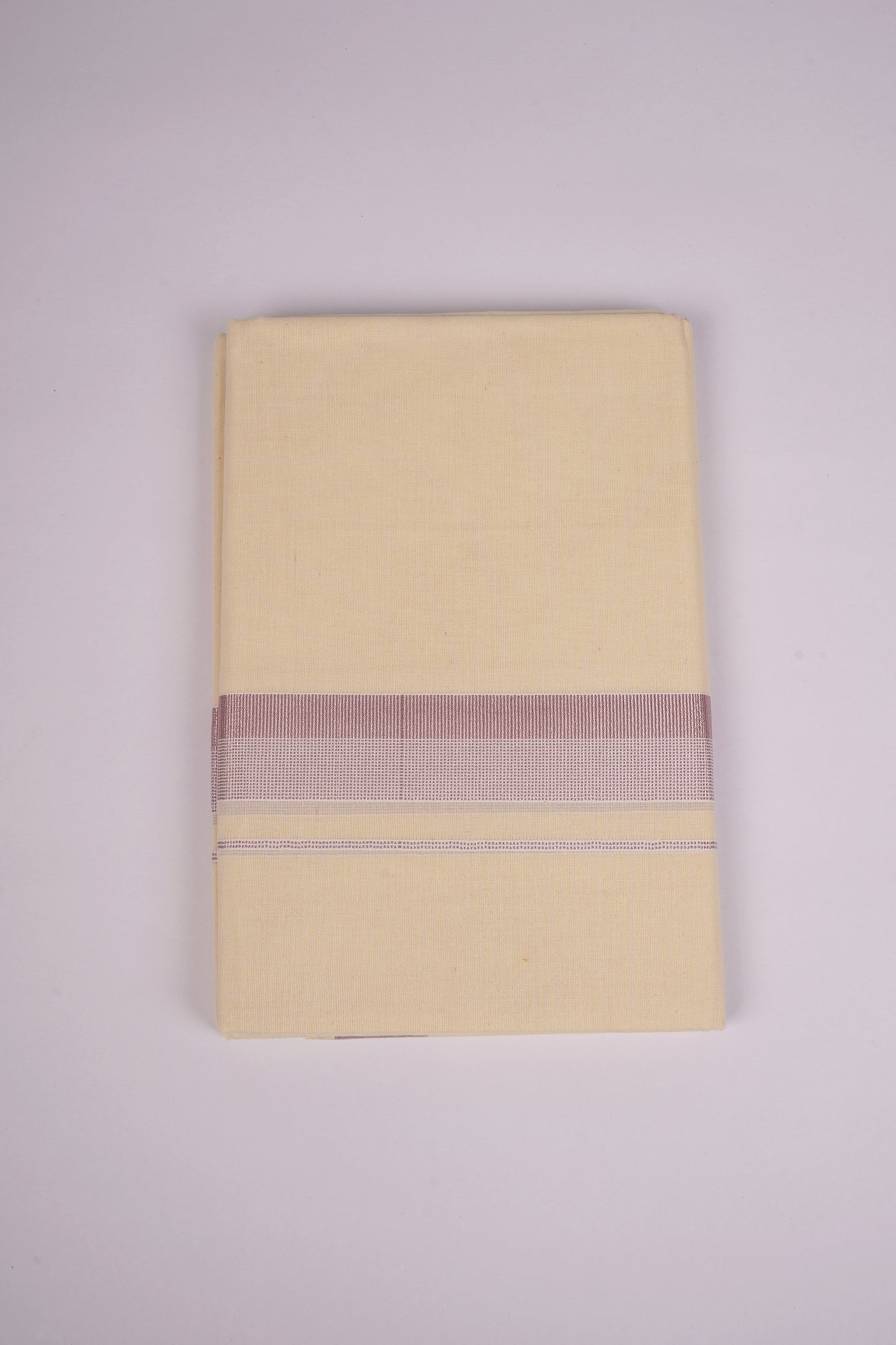 RGD-01C CREAM DOUBLE DHOTI  4.00 MTR