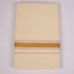 GLD-164C CREAM DOUBLE DHOTI  4.00 MTR