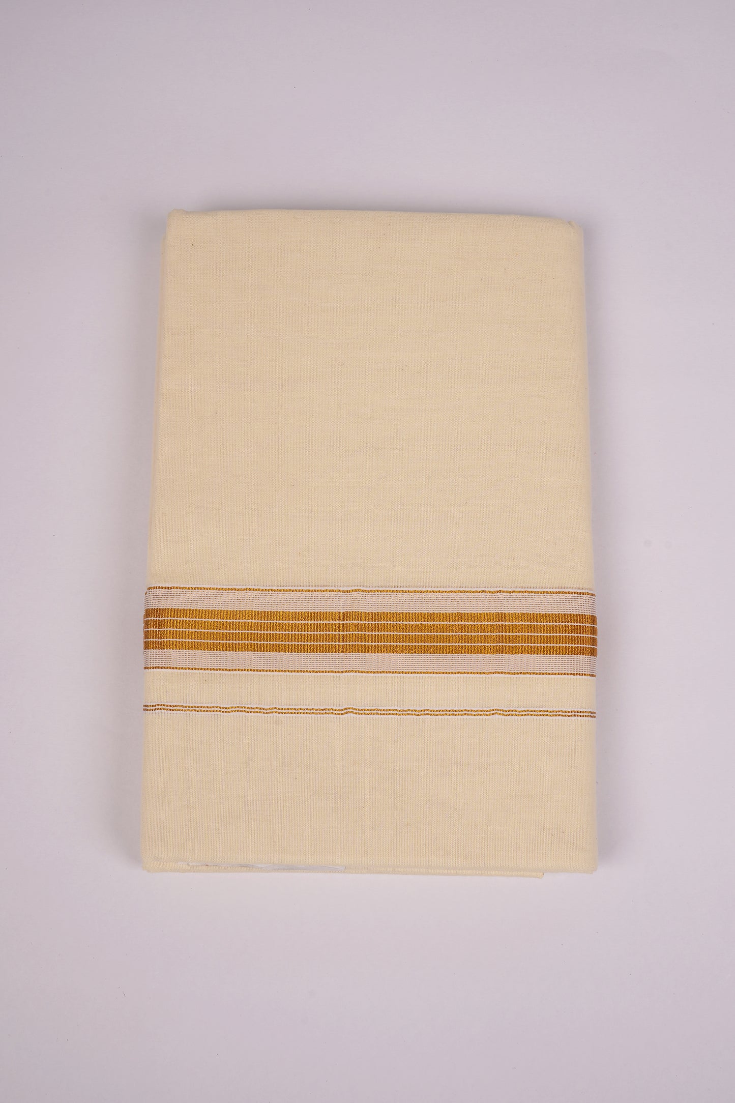 GLD-164C CREAM DOUBLE DHOTI  4.00 MTR