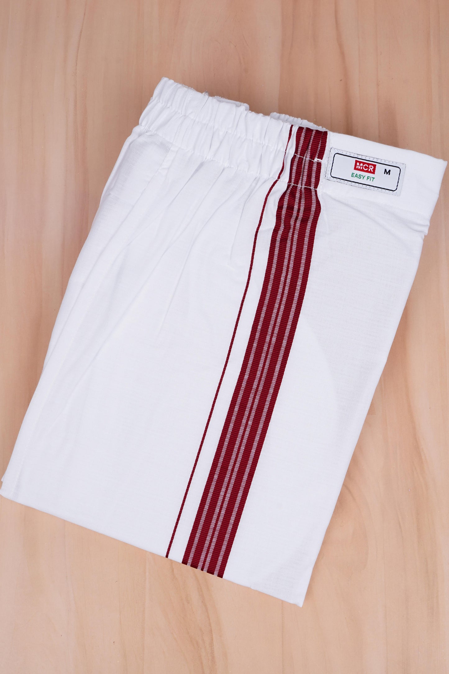 Easy Fit Fancy W/S Dhoti - Maroon