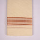 COPPER-15C CREAM DOUBLE DHOTI  4.00 MTR