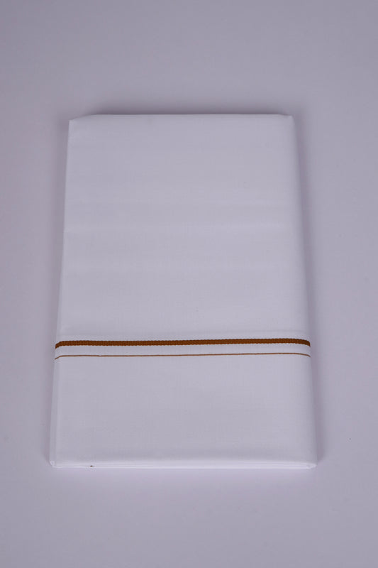 SS-STAIN FREE W/S DHOTI  2.00 MTR - Brown
