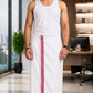 Easy Fit Fancy W/S Dhoti - Dark Pink