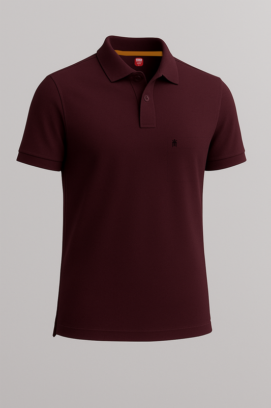 Python Plain Maroon Color T-Shirt - 70005