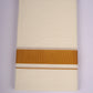 GLD-82C CREAM DOUBLE DHOTI  3.80 MTR