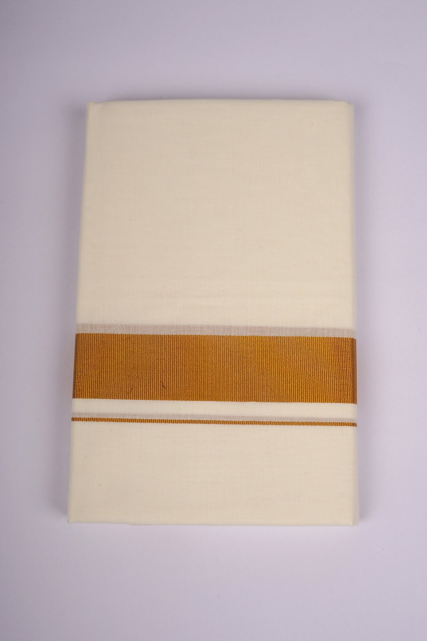 GLD-82C CREAM DOUBLE DHOTI  3.80 MTR