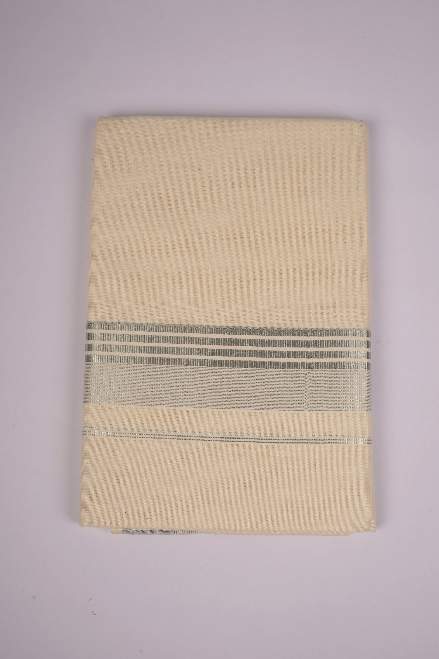 SLD-81C CREAM DOUBLE DHOTI  4.00 MTR