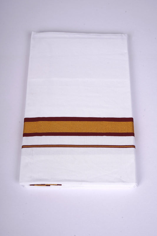 FS-103 W/S DHOTHIE 2.00 MTR - GOLD MAROON