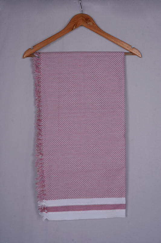 COLOUR MINICHECK COTTON - CBT-24 BATH TOWEL - 30X60 - LIGHT PINK