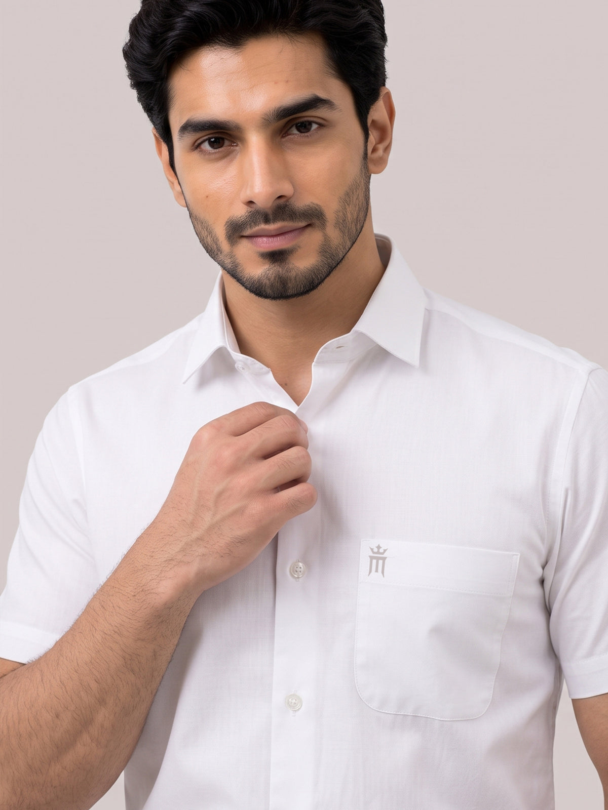 Dennis White Shirt For Men
