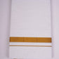GLD-41 WHITE DOUBLE DHOTI  4.00 MTR