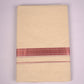 RGD-10C CREAM DOUBLE DHOTI  4.00 MTR
