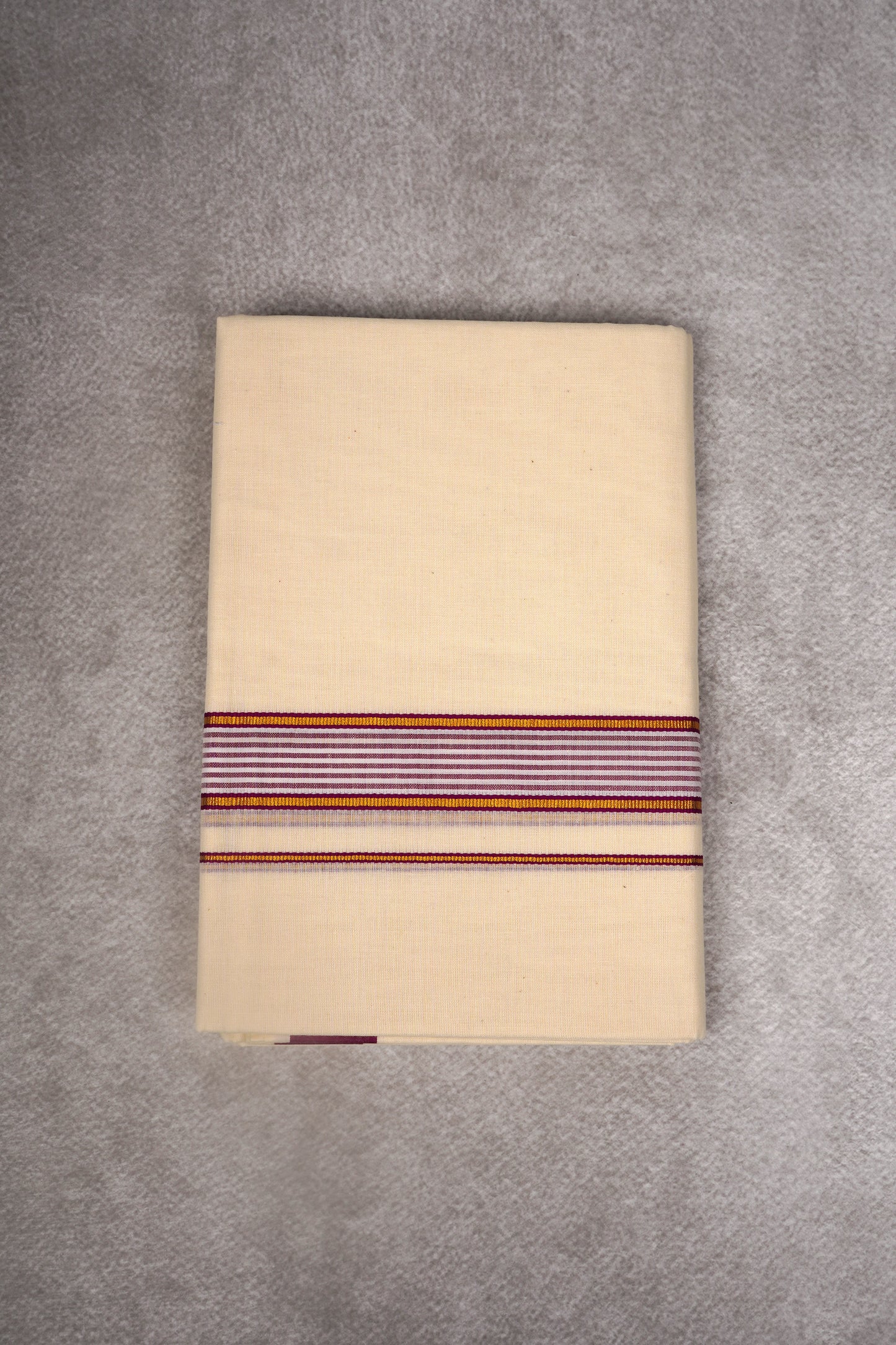 FD-186C C/D DHOTI  3.80 MTR-Dark Maroon