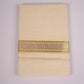 GLD-149C CREAM DOUBLE DHOTI  4.00 MTR