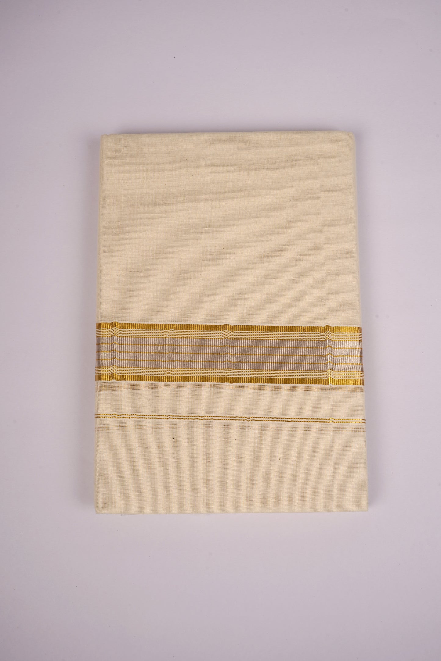 GLD-149C CREAM DOUBLE DHOTI  4.00 MTR
