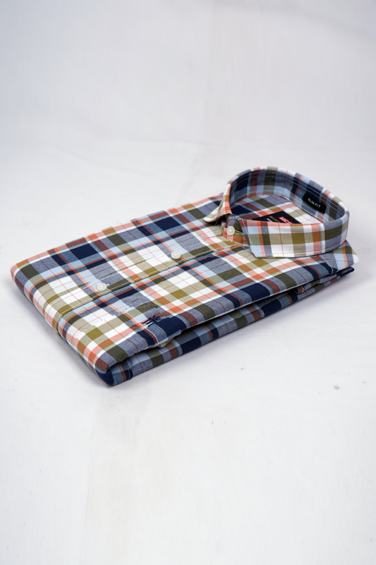 MCR BIANCO CHECKS 91010 Full Sleeve Formal Color Shirt For Men