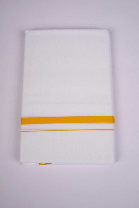 HD-25 W/D DHOTI  3.80 MTR-Gold yellow
