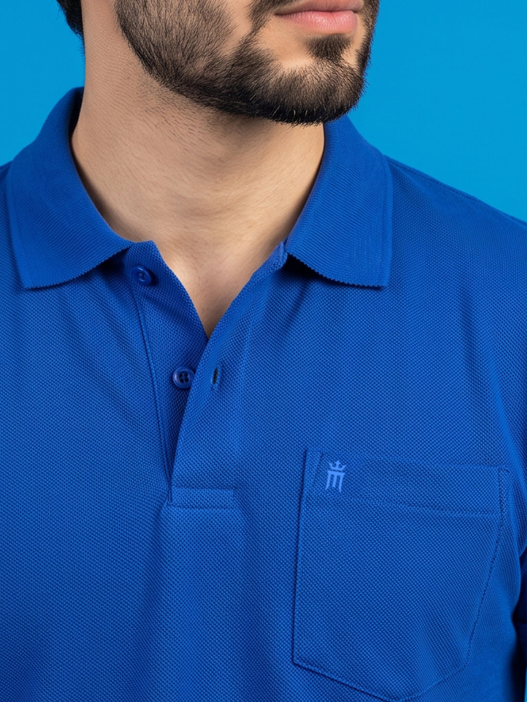 Python Plain Royal Blue Color T-Shirt - 70004