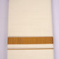 GLD-99C CREAM DOUBLE DHOTI  4.00 MTR