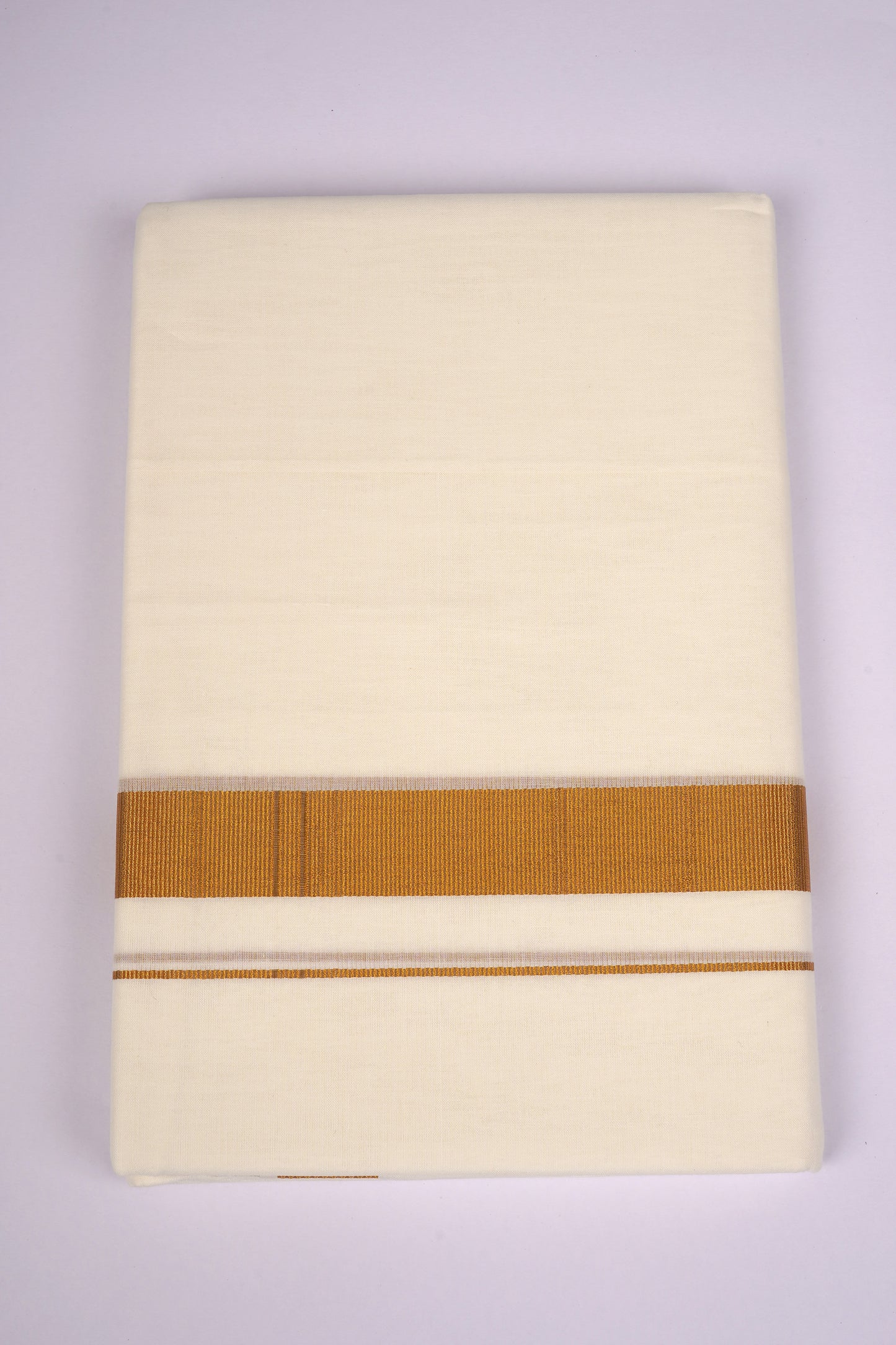 GLD-99C CREAM DOUBLE DHOTI  4.00 MTR